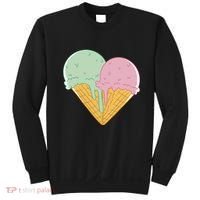 Heart Shaped Ice Cream Cute Gift Sweatshirt thumb 0