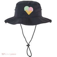 Heart Shaped Ice Cream Cute Gift Bucket Hat thumb 0