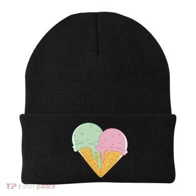 Heart Shaped Ice Cream Cute Gift Beanie