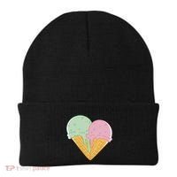Heart Shaped Ice Cream Cute Gift Beanie thumb 0