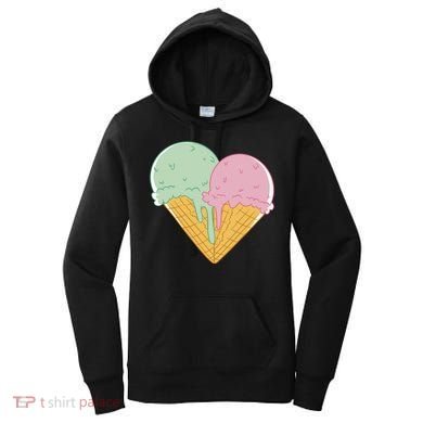 Heart Shaped Ice Cream Cute Gift Women's Hoodie