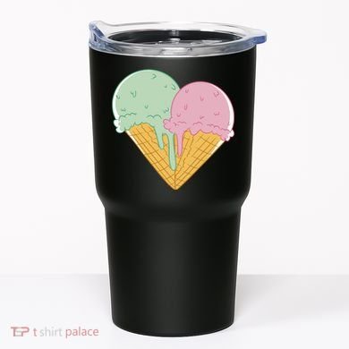 Heart Shaped Ice Cream Cute Gift Tumbler