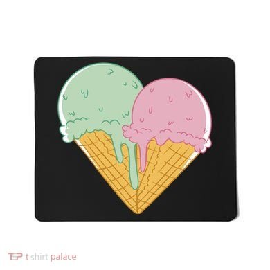 Heart Shaped Ice Cream Cute Gift Mousepad