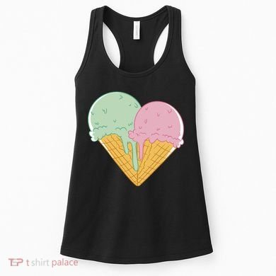 Heart Shaped Ice Cream Cute Gift Women's Tank Top
