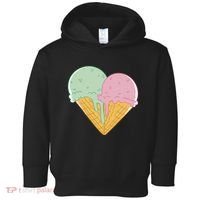 Heart Shaped Ice Cream Cute Gift Toddler Hoodie thumb 0