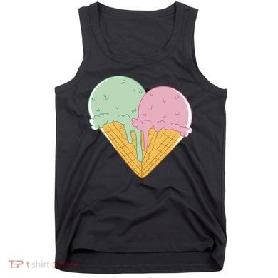 Heart Shaped Ice Cream Cute Gift Tank Top