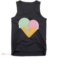 Heart Shaped Ice Cream Cute Gift Tank Top thumb 0