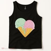 Heart Shaped Ice Cream Cute Gift Tank Top thumb 2