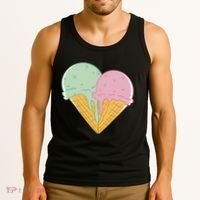 Heart Shaped Ice Cream Cute Gift Tank Top thumb 3