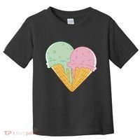 Heart Shaped Ice Cream Cute Gift Toddler T-Shirt thumb 0