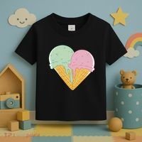 Heart Shaped Ice Cream Cute Gift Toddler T-Shirt thumb 3