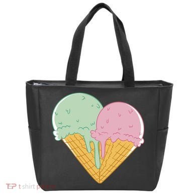 Heart Shaped Ice Cream Cute Gift Tote Bag