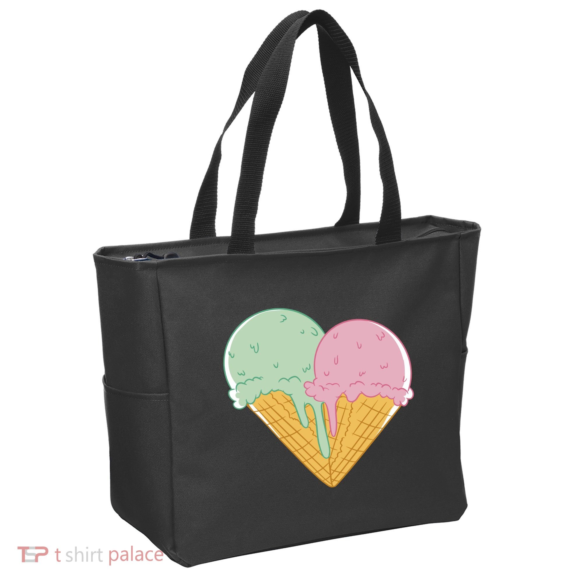 Heart Shaped Ice Cream Cute Gift Tote Bag