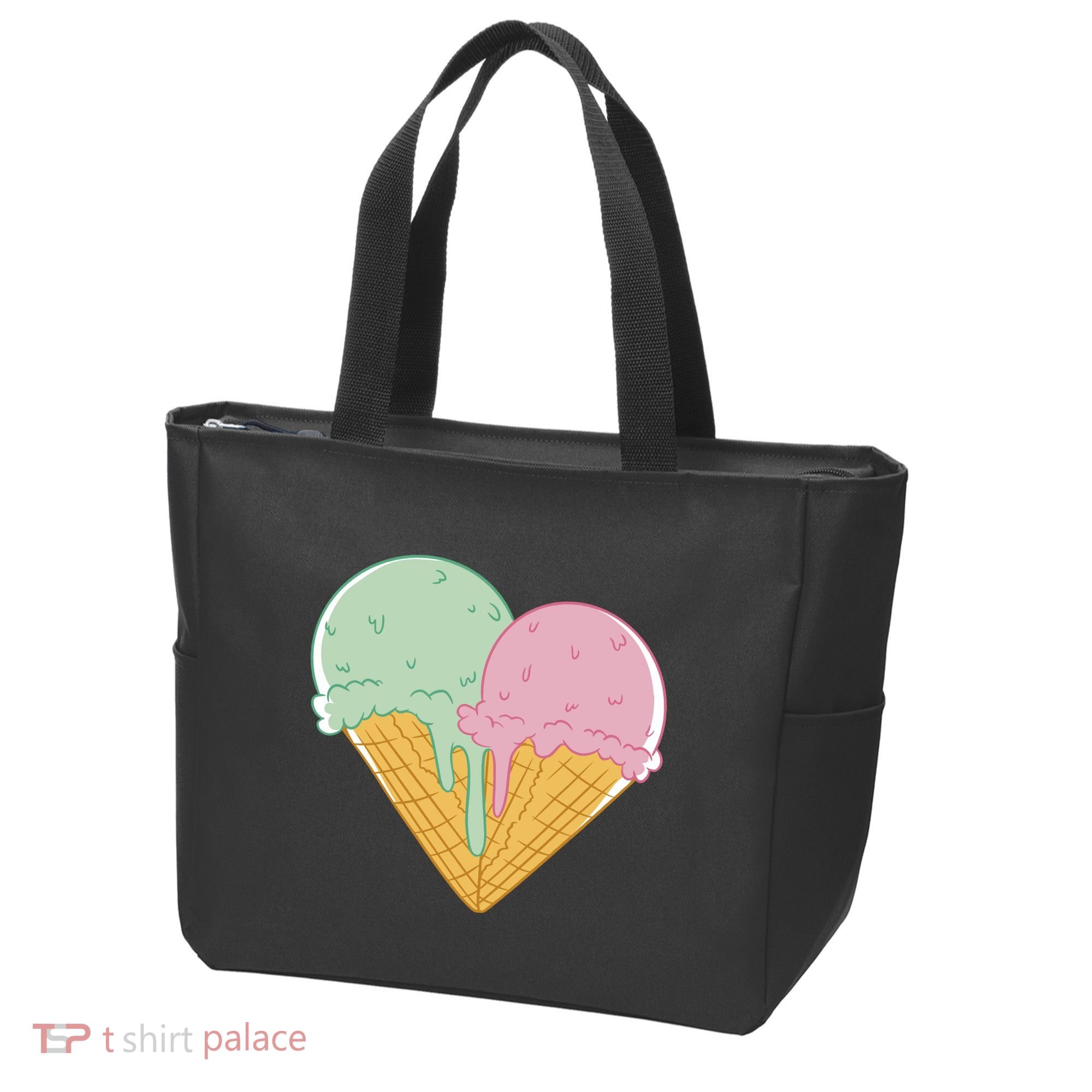 Heart Shaped Ice Cream Cute Gift Tote Bag