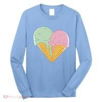 Heart Shaped Ice Cream Cute Gift Long Sleeve Shirt thumb 0