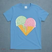 Heart Shaped Ice Cream Cute Gift T-Shirt thumb 4