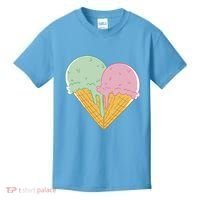 Heart Shaped Ice Cream Cute Gift Kids T-Shirt thumb 0