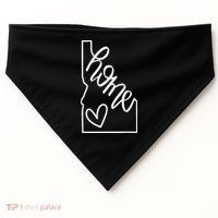 Home State Idaho Home Handlettered Graphic USA-Made Doggie Bandana thumb 0