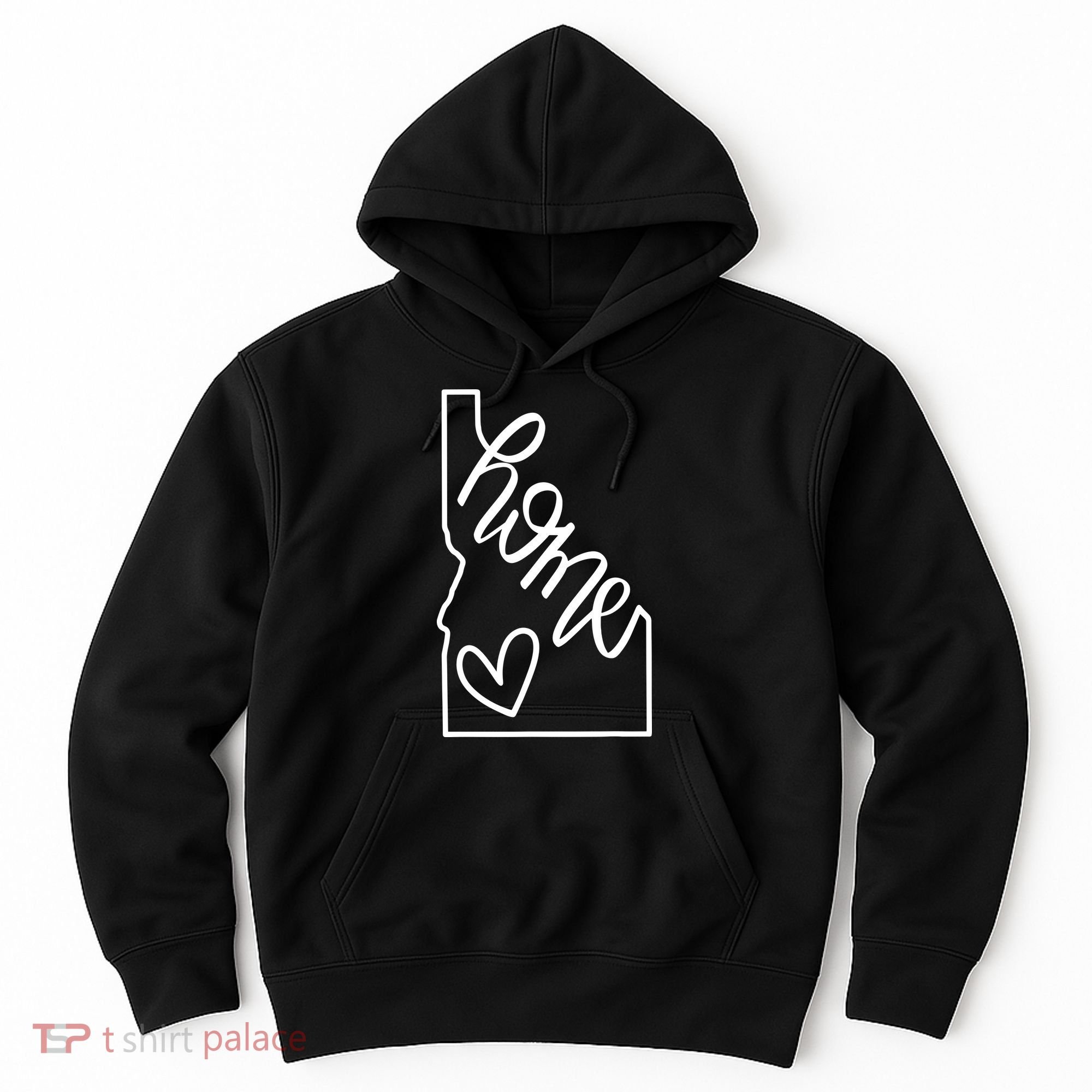 Home State Idaho Home Handlettered Graphic Hoodie