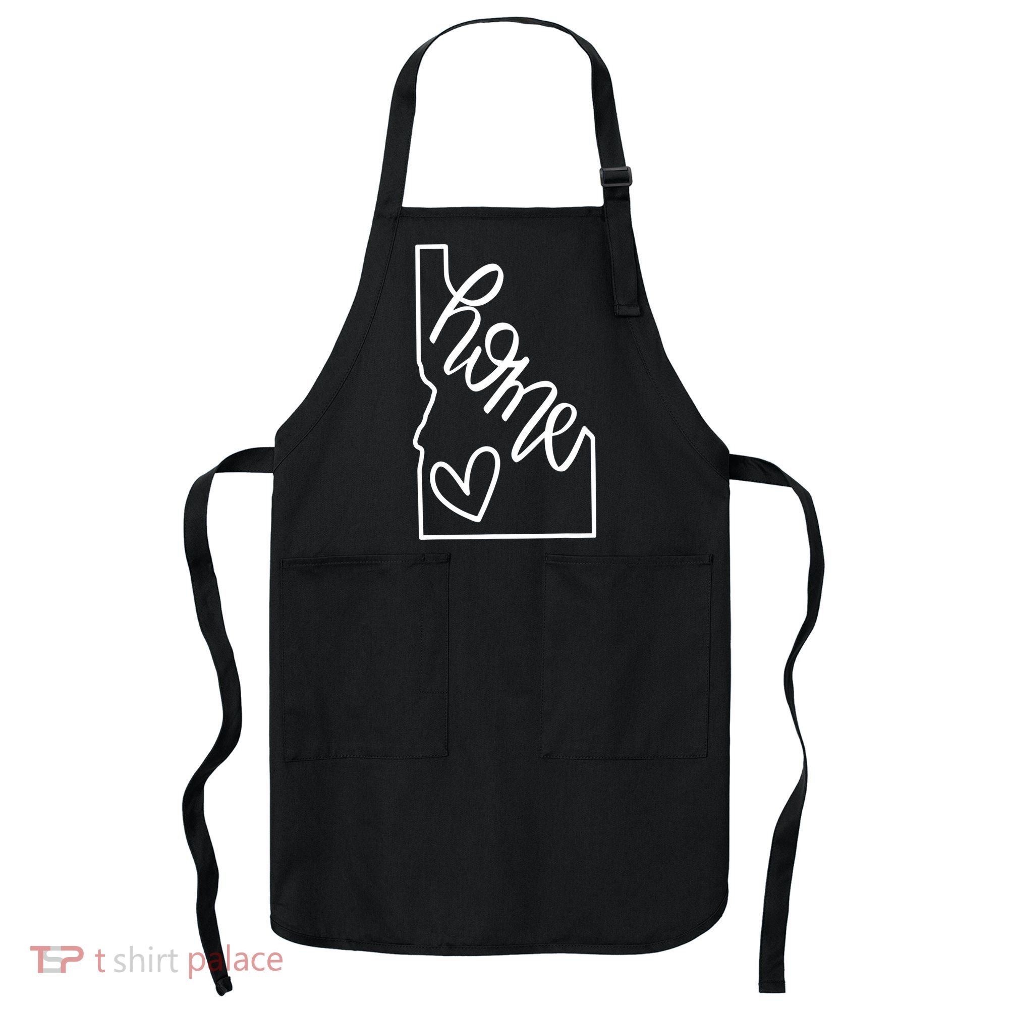 Home State Idaho Home Handlettered Graphic Apron