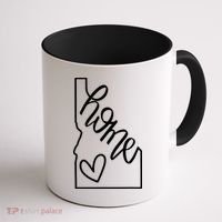 Home State Idaho Home Handlettered Graphic Coffee Mug thumb 1