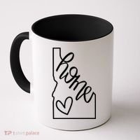 Home State Idaho Home Handlettered Graphic Coffee Mug thumb 0