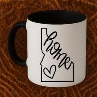 Home State Idaho Home Handlettered Graphic Coffee Mug thumb 2