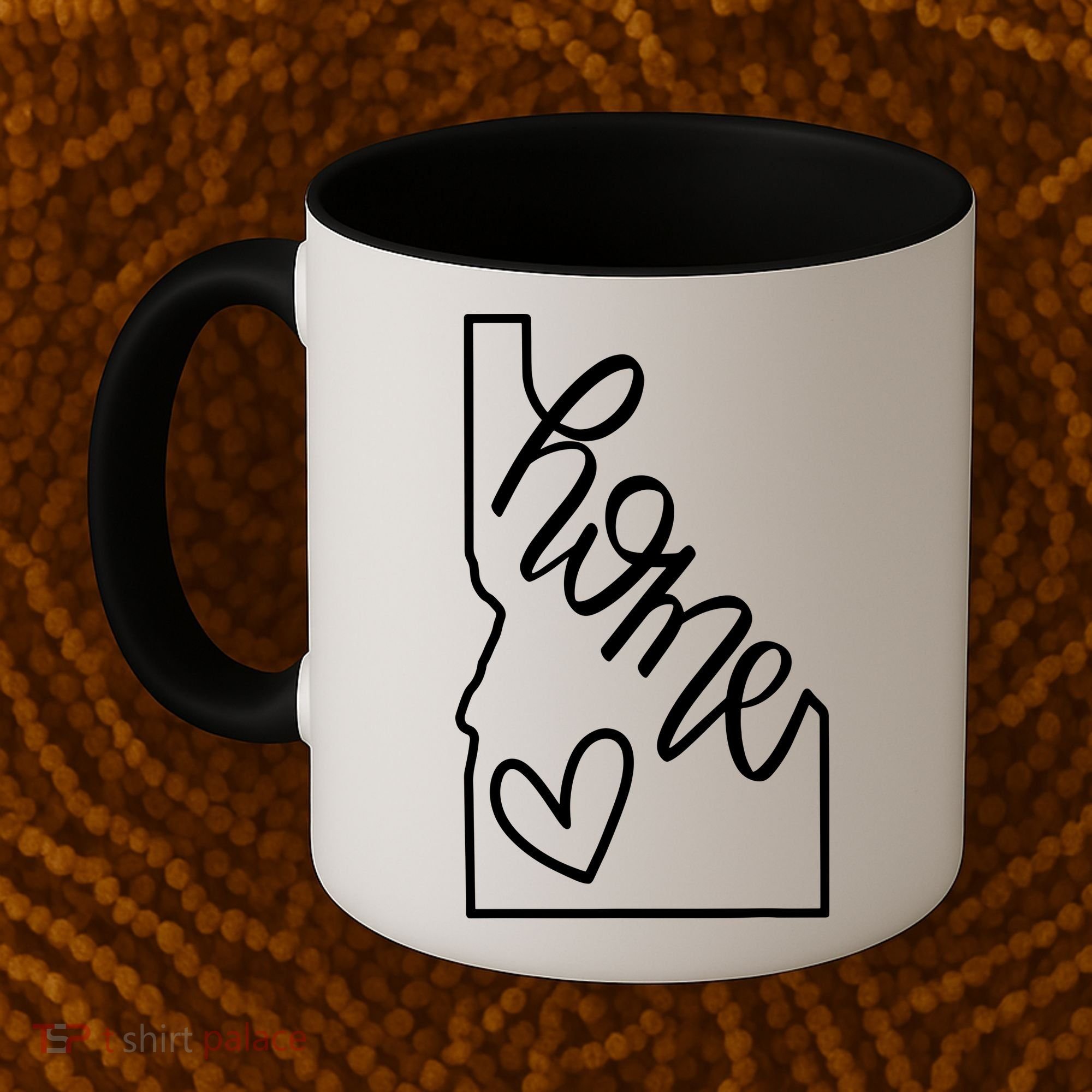 Home State Idaho Home Handlettered Graphic Coffee Mug