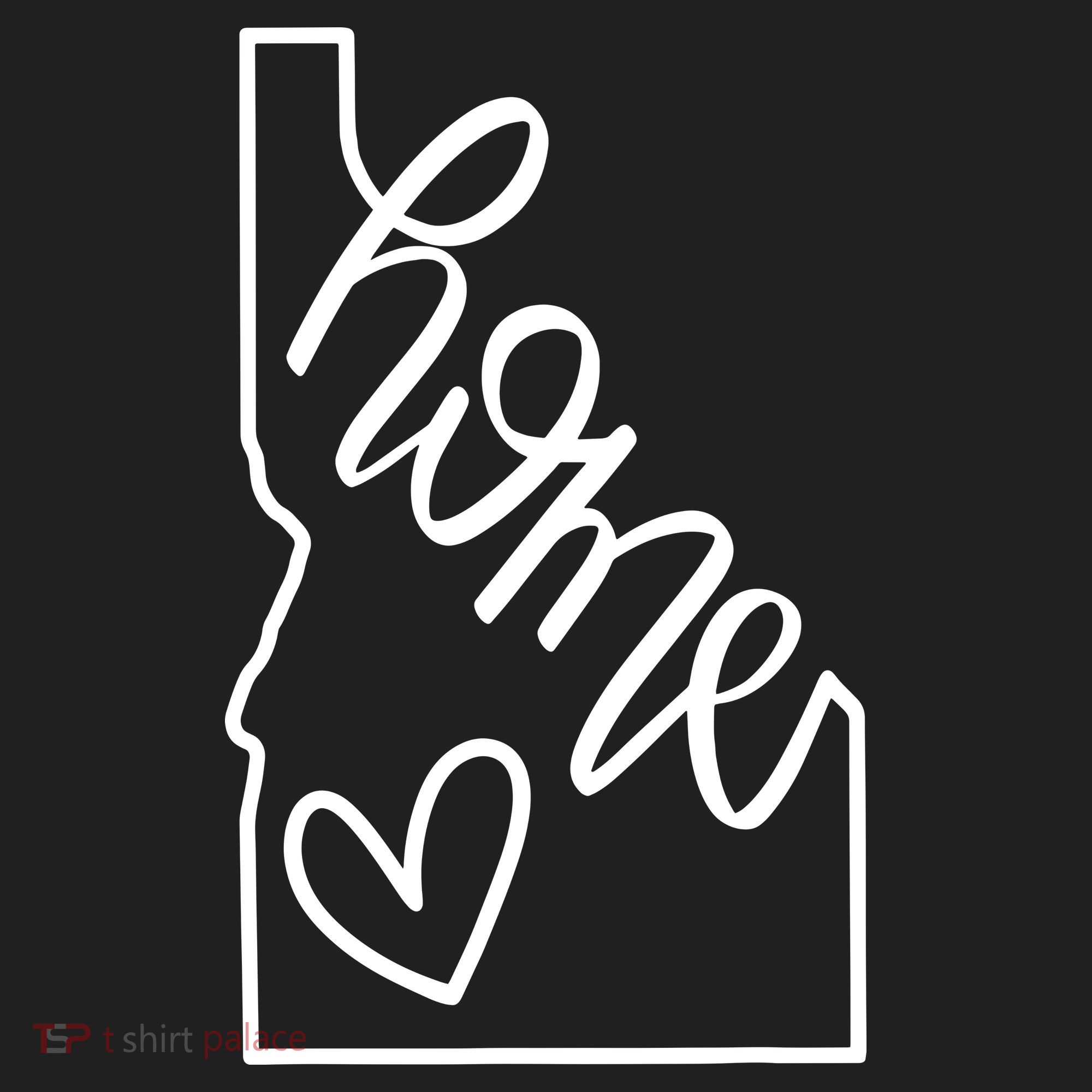 Home State Idaho Home Handlettered Graphic Beanie