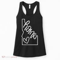 Home State Idaho Home Handlettered Graphic Women's Tank Top thumb 0