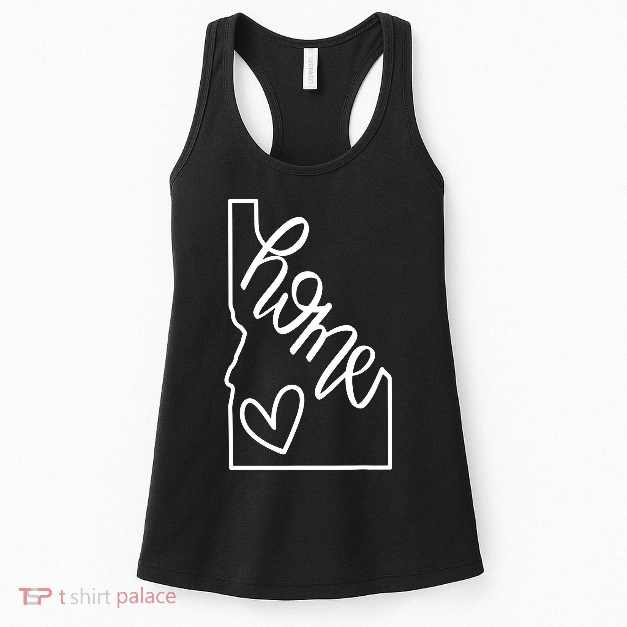 Home State Idaho Home Handlettered Graphic Women's Tank Top