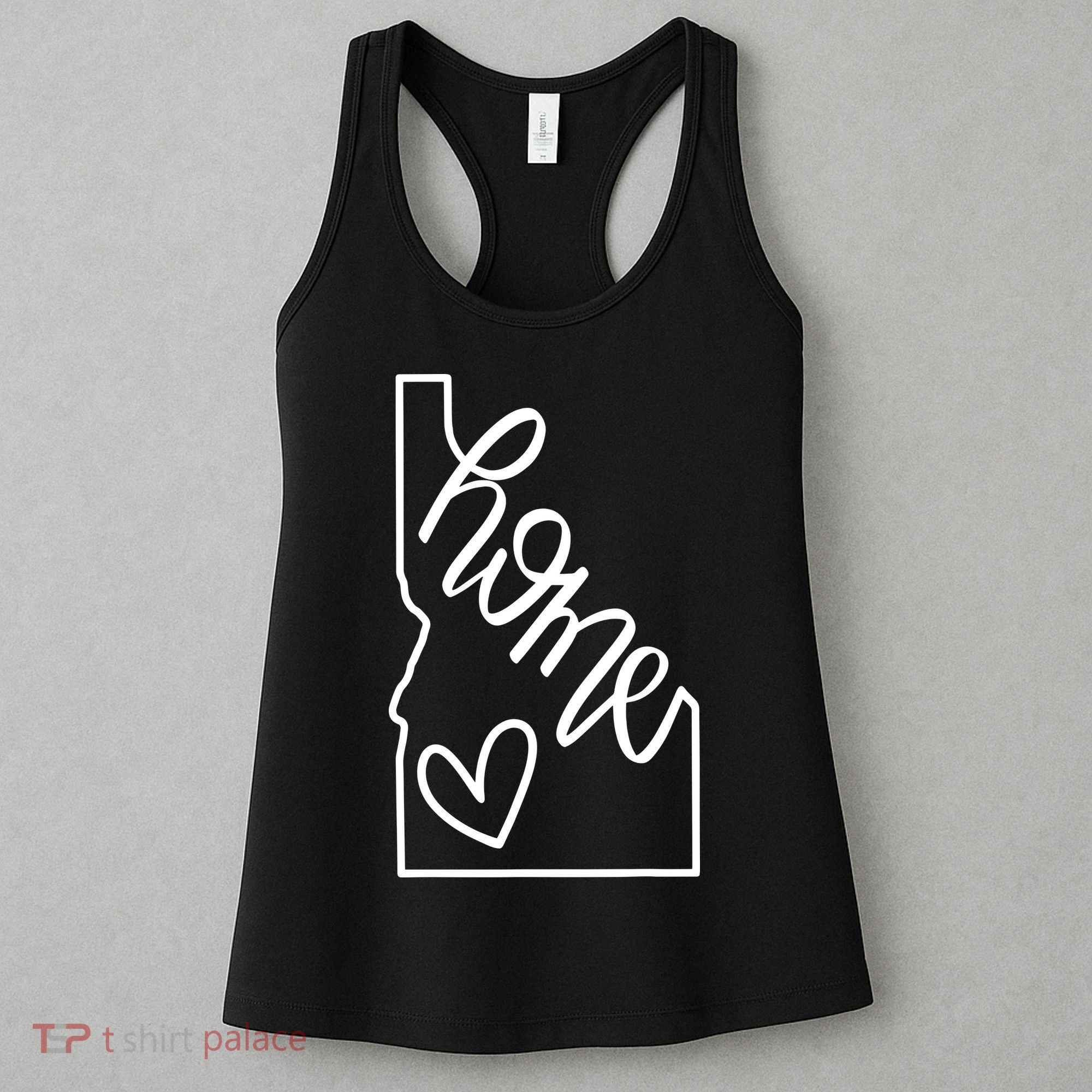Home State Idaho Home Handlettered Graphic Women's Tank Top