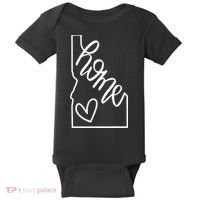Home State Idaho Home Handlettered Graphic Baby Bodysuit thumb 0
