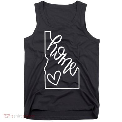 Home State Idaho Home Handlettered Graphic Tank Top