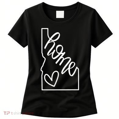 Home State Idaho Home Handlettered Graphic Women's T-Shirt