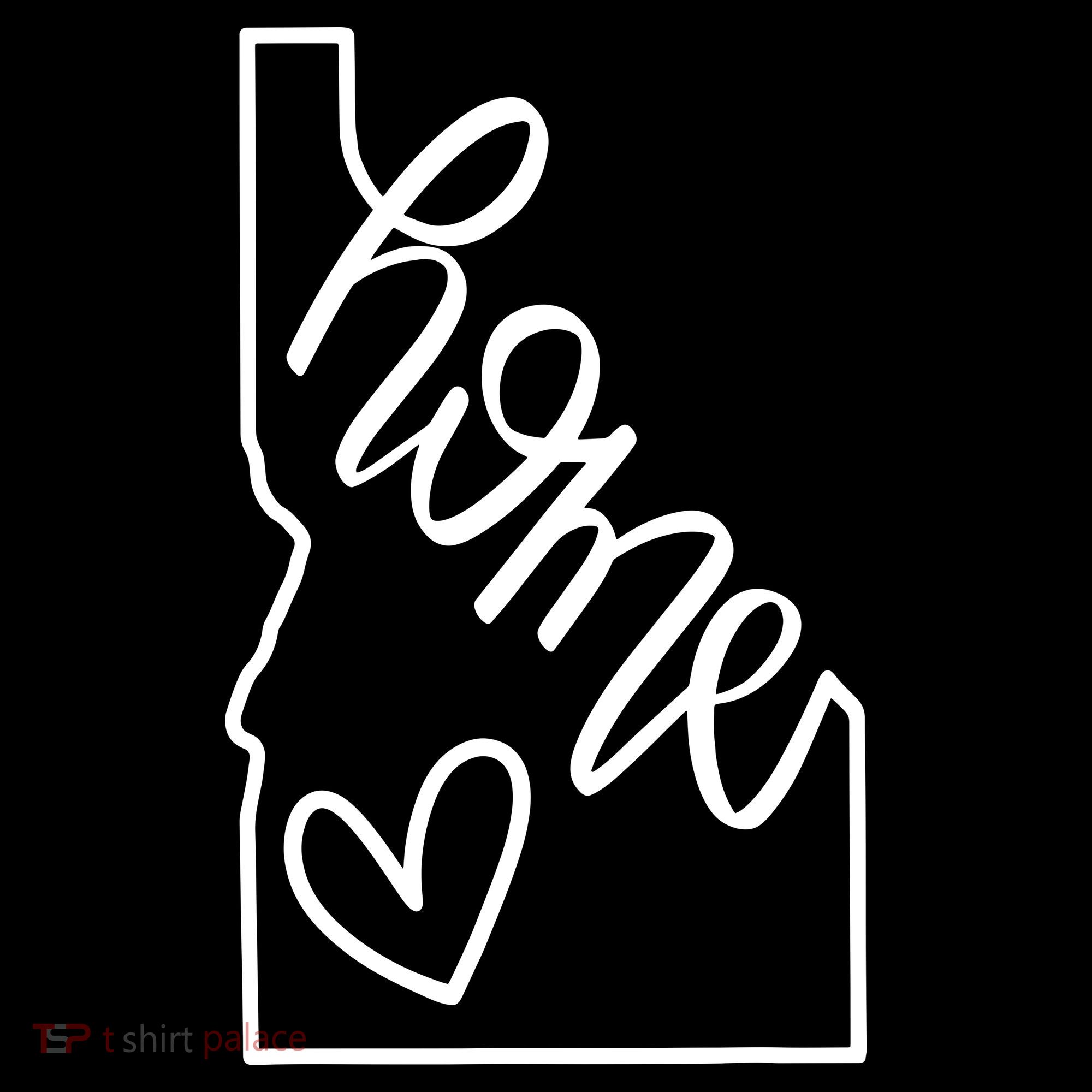 Home State Idaho Home Handlettered Graphic Women's T-Shirt