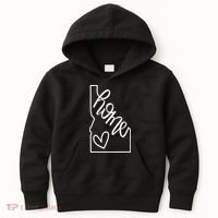 Home State Idaho Home Handlettered Graphic Kids Hoodie thumb 0