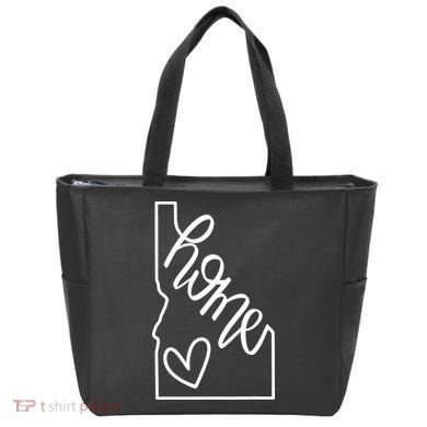 Home State Idaho Home Handlettered Graphic Tote Bag