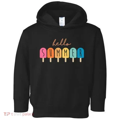 Hello Summer Ice Cream Toddler Hoodie