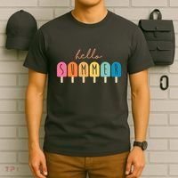 Hello Summer Ice Cream T-Shirt thumb 6