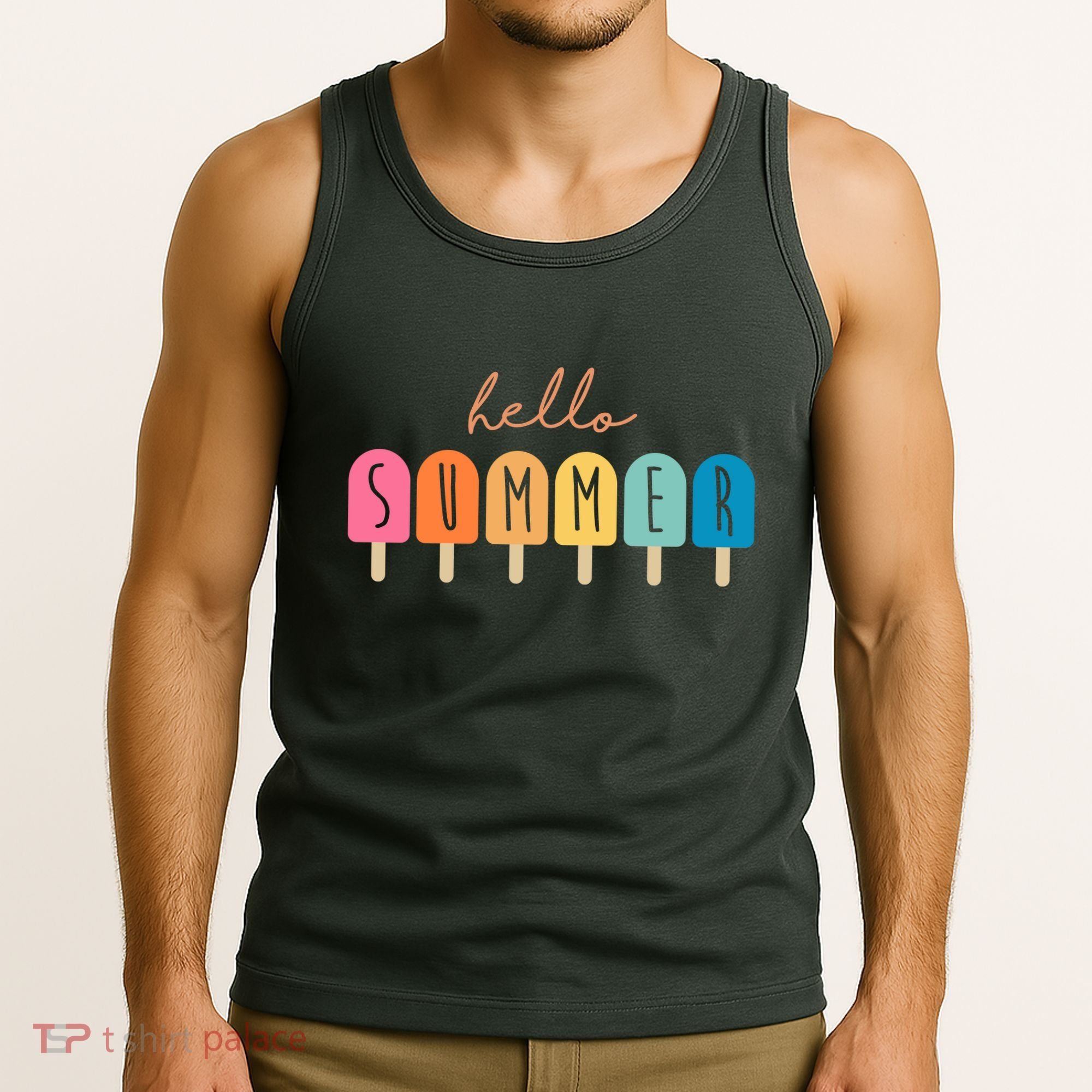 Hello Summer Ice Cream Tank Top
