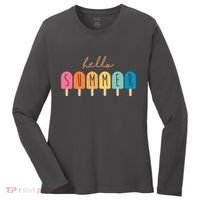 Hello Summer Ice Cream Women's Long Sleeve Shirt thumb 0