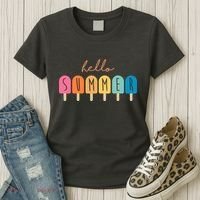 Hello Summer Ice Cream Women's T-Shirt thumb 3