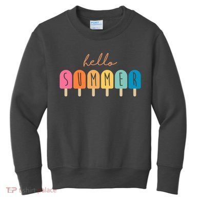 Hello Summer Ice Cream Kids Sweatshirt