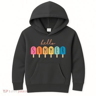 Hello Summer Ice Cream Kids Hoodie