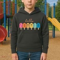 Hello Summer Ice Cream Kids Hoodie thumb 2