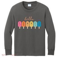 Hello Summer Ice Cream Kids Long Sleeve Shirt thumb 0