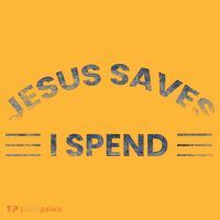 Hilarious & Sarcastic Jesus Saves I Spend Pom Pom 12in Knit Beanie thumb 2