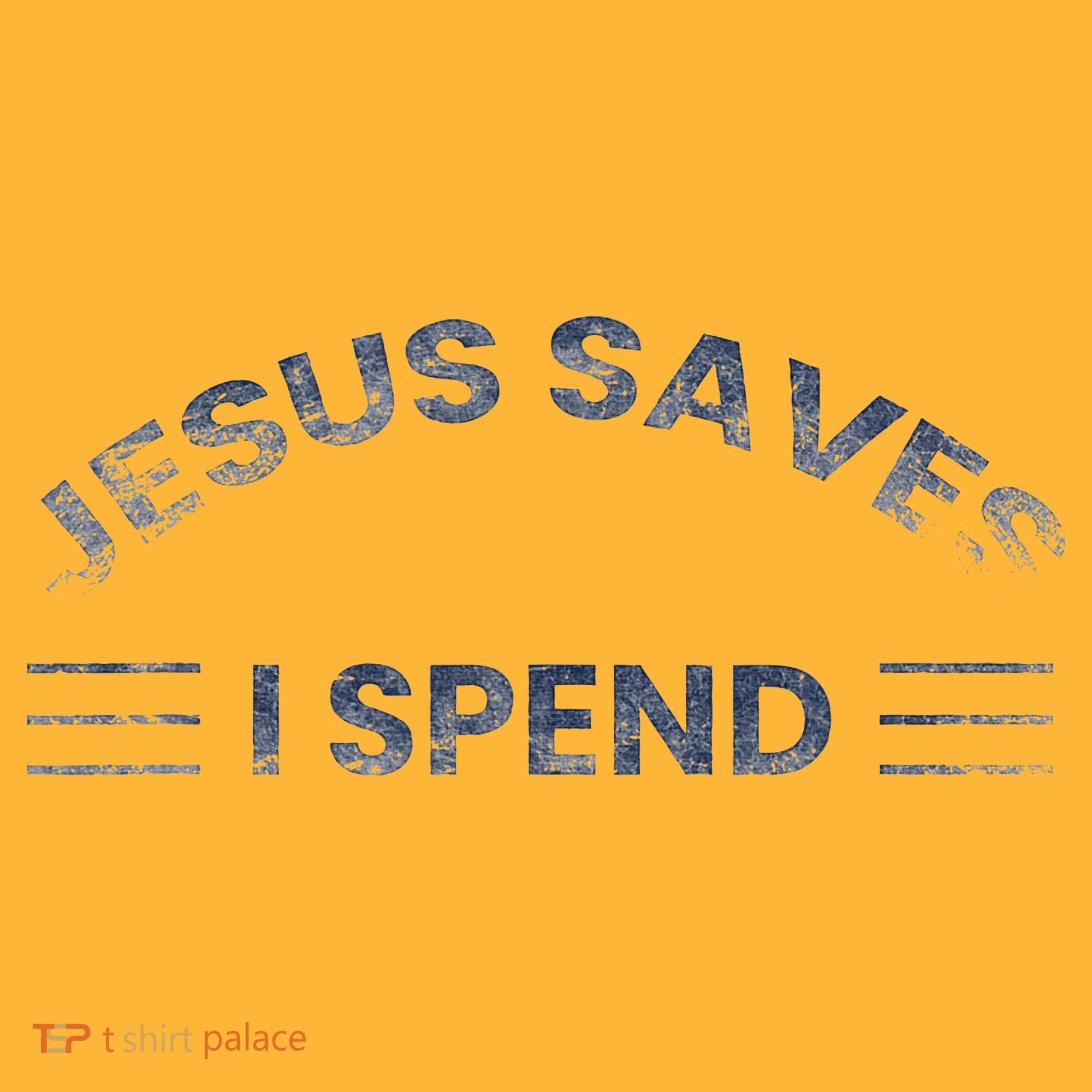 Hilarious & Sarcastic Jesus Saves I Spend Pom Pom 12in Knit Beanie