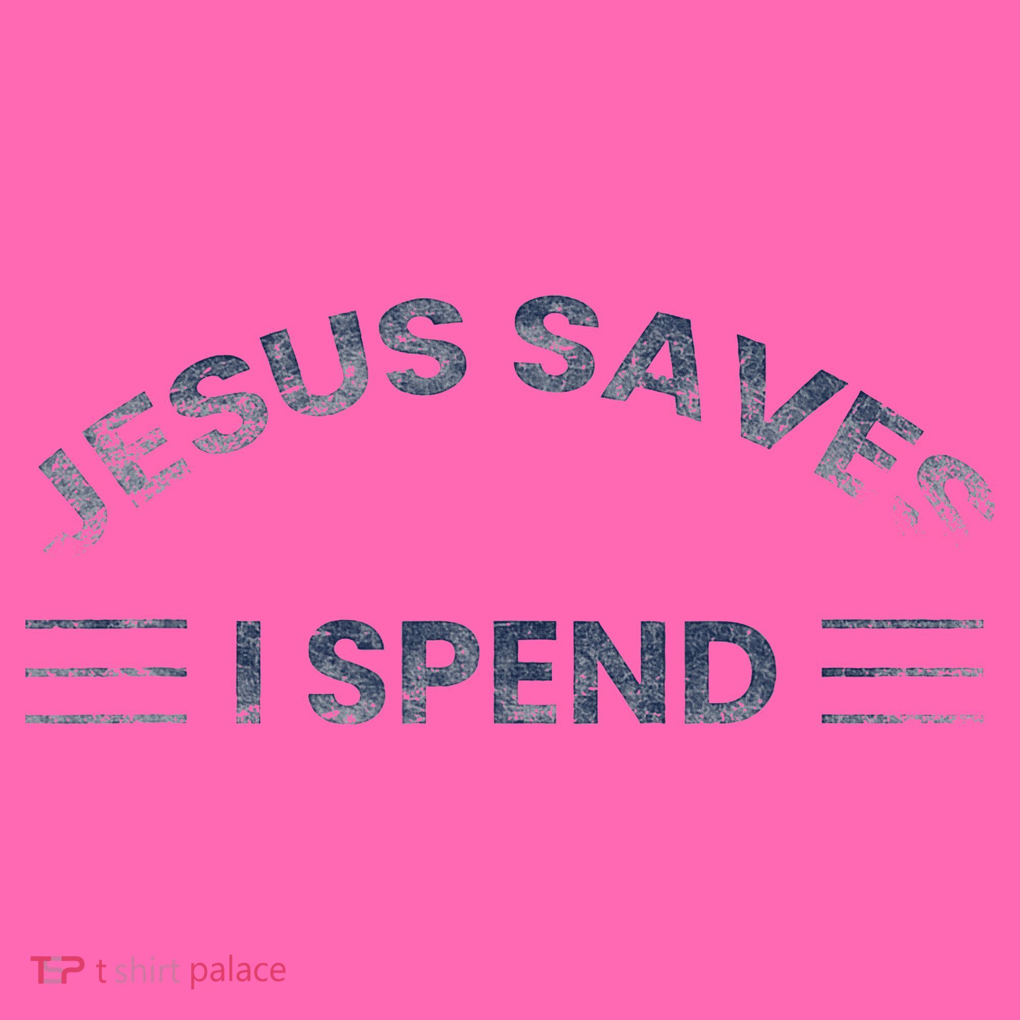 Hilarious & Sarcastic Jesus Saves I Spend Stripe Pom Pom Beanie